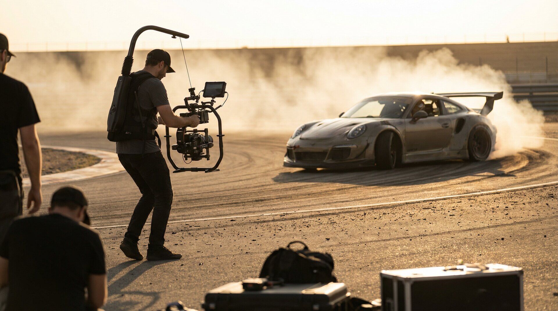 推特视频幕后花絮：赛道漂移拍摄纪实